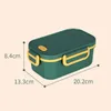 Vaisselle Double couche boîte à déjeuner compartiment Portable Bento micro-ondable conteneur pique-nique école boîte à déjeuner pour enfants enfants