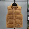 Heren Vesten 2023 Dikke Warme Vest Herfst Winter Katoen Gewatteerde Mouwloze Jas Mannen Casual Stand Kraag Oversized Vest Mannelijke 230927