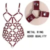 Cinture Set Lingerie Sexy Harajuku Harness Giarrettiere Punk Pelle Donna Corpo Bondage Cage Reggiseno Scolpire Cinghie Vita Bretelle Cintura