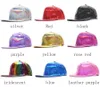 Ball Caps Women Men Faux Leather Top Baseball Cap Glitter Metallic Holographic Rainbow Reflective Hip Hop Adjustable Strapback Peaked Hats 230927