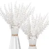 Decoratieve bloemen 10 stuks kunstbloem gouden eucalyptusbladeren nepbladsteel herfstdecoratie plant bruiloft arrangement woondecoratie