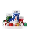 Christmas Socks Shape Sugar Packaging Bags Stand Up Santa Claus Snowman Aluminum Foil Pouch for X-mas Tree Decoration Gift Candy Cookies Sugar Snack Foods Storage