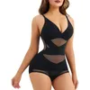 Modeladores femininos corpo shaper corpete forte modelagem cintura figura bodysuit alça de ombro ajustável m5 trainer