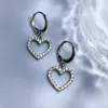 Boucles d'oreilles à tige en argent 2023, cœur creux, Style féminin, polyvalent en ligne, avec le même, 925