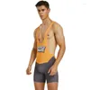 Men's Swimwear Sexy Body Suits Swimsuit Men Bikini Swim Trunk Surf Bodywear Bodysuit Man GYM Jogging Sport Signlet Udnershirt TAUWELL