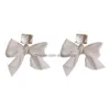 Boucles d'oreilles lustre pendantes, nœud papillon doux, pendentif, bijoux de fête, livraison cadeau Dhg47