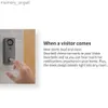 Doortbells Tuya 1080p جرس الباب اللاسلكي مع جرس باب الكاميرا Wired Video Intercom