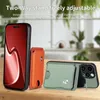 Wallet Magnetic Carbon Fibre Case for iPhone 15 Pro Max 14 Plus 11 Pro 12 Mini 13 Pro Max Kickstand Shell With Tool Card Knife