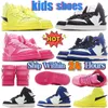 Tasarımcı Toddler pusu yüksek çocuk ayakkabı spor ayakkabı eğitmenleri kızlar spor bebek koşu ayakkabı retro siyah çocuk bebekleri atletik q7fe#