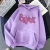 Bratz Letter Printed Plus Size Hooded Sweatshirt Men Women Hoodie Hip Hop Long Sleeve Streetwear Unisex Comfortable Clothes Tops 230915