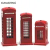 Cabina telefonica di Londra Salvadanaio rosso pressofuso Salvadanaio UK Souvenir Grandi regali per i bambini Decorazione natalizia per la casa 2011302772