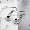 Stick New Simation Coffee Cup Earrings Fashion Creative Earring For Women Gift Jewelry Wholesale Dangle Drop Delivery Smtp5