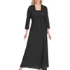 Robes décontractées 1 ensemble bon long stress lavable facile à porter belle robe en dentelle maille vêtements pour femmes