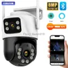 CCTV Lens ICSEE Outdoor 360 WIFI CCTV IP Security Protection 8MP 4K Wireless Video Surveillance for Smart Home Cameras Alexa YQ230928