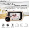 Doorbells 4.5 Inch Smart Digital Door Viewer Camera Door Eye Video Record Peephole Viewers IR Night Vision PIR Motion No Disturb Doorbell YQ230928