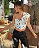 Damen Tanks SLTNX Weiblich Lässig Mit Blumen Rückenfrei Sexy Korsett Top Mode Polka Dot Frauen Crop Sommer Chic Tube