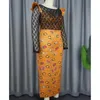 Vêtements ethniques Sexy Party Robe de soirée Maxi Robes Costume National Africain Perspective Manches Longues Slim Col Rond Package Hanche 2023