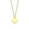 Collana del cuore Designer Collane a ciondolo Gioielli Regalo inossidabile Donne Love Chain Chain Fashi