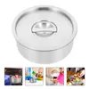 Dinnerware Sets Stainless Steel Bowl Lid Kitchen Tableware Soup Container Multifunctional Storage Steamed Egg Gadget