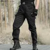 Pantalones para hombres Pantalones militares tácticos negros Pantalones de carga casuales para hombre Pantalones de trabajo de camuflaje Pantalones de chándal del ejército de combate Hombres Airsoft Pantnes T230928