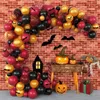 Altri articoli per feste per eventi Zucca di Halloween Palloncino Ghirlanda Kit arco Nero Arancione 3D Ragno pipistrello Adesivi Decorazione palloncini per occhi 230921