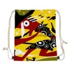 TOTES TORB WADSTRING HALLOWEEN DYMPKING PAINTING Prezent Tag Tag Bag Portable Portable Packaging Bag24stylishyslbags