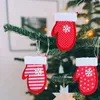 Décorations de noël arbre de noël flocon de neige chapeau chaussette pendentif suspendu joyeux noël décorations pour la maison noël bonne année