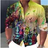 Men's Casual Shirts 2023 Fashion Elements Stand Collar Tops Outdoor Party Dresses Soft Comfortable Fabric Button