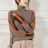 Women's Sweaters C. S Turtleneck Knitted Women Sweater Basic 2023 Leisure Sweet Knit Vintage Sexy Female