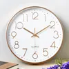 Horloges murales ménage vivant décoration moderne article minimaliste monté horloge chambre créative autocollant bureau 230921