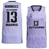 Printed Basketball 13 Sergio Rodriguez Jerseys 5 Rudy Fernandez 11 Hezonja 7 Facundo Campazzo 1 Fabien Causeur 17 Vincent Poirier 30 Eli Ndiaye Liga A Baloncesto