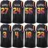 Maglie da basket stampate da uomo della gioventù Grayson Allen 24 Jusuf Nurkic 27 Eric Gordon 23 Toumani Camara 20 Bradley Beal 3 Goodwin Yuta Watanabe Kevin Durant Devin Booker