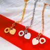 Bracelet en forme de coeur pendentif proverbes pour femmes cadeau métal marque Designbracelets mode femme or bijoux cadeaux Q0603229J