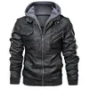 Hommes en cuir simili cuir hommes faux cuir vestes moto classique moto veste mâle Plus faux cuir veste hommes printemps 230927