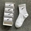 Boxed Spring and Summer Candy Color Men's and Women's Same Style Long Tube Athletic Socks 5 Pairs Boxed Wholesale