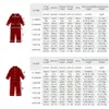 Familie bijpassende outfits Kerstgewaden voor kinderen Pyjama Rood Gouden Fluwelen Jurk Familie Match Jongen Meisje Kerstkostuum Peuter Witer Nachtkleding Pyjama 230927