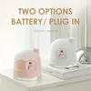 Ny Snow House Night Light Firidifier, USB Mute Bedroom Cute Desktop Air Mini Water påfyllning Hemdfuktare