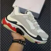 Triple S Hommes Femmes Papa Chaussures 17FW chaussures de sport Clear Bubble bottom hommes Baskets noir rouge Old Grandpa Trainer chaussures 36-45H