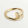 2023 Nouveau style Tout le monde aime le style mode 3-en-1 Ring Femme Femme Femme Nail Ring Classic Design Love Ring Gold, Rose Gold, Silver Charm Exquis Premium