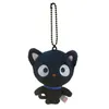 Plush Keychains Chococat Black Cat Plush Keychain Key Chain Cartoon Kawaii Cute Keychains Kids Toys for Girls Children Small Gifts 230927