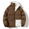 Parkas pour hommes Veste d'hiver hommes nouveaux Parkas épaissir manteaux chauds mâle col montant solide Simple décontracté Parka femmes mode tout-match Streetwear J230928