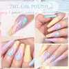 Zestawy do paznokci LilyCute 20 60pcs Zestaw Gel Poliskowy Zestaw Nagie różowy brokat UV Manicure Vernis Półprzepustny płaszcz podstawowy 230927