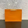 Orange Original Present Papperspåse Handväskor Tygväska Högkvalitativ mode Koppingväska Hela billigare 0AP1170N