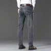 2023 Spring Autumn Men's Stretch Straight Fit Jeans Men's Denim Pants Brand New Style Trousers Mens Wear