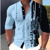 Men's Casual Shirts 2023 Fashion Elements Stand Collar Tops Outdoor Party Dresses Soft Comfortable Fabric Button