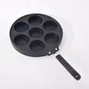 Pans 7-hole Omelet Pan For Eggs Ham PanCake Maker Frying Creative Non-stick No Oil-smoke Breakfast Grill Cooking Pot