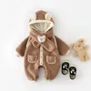Vestiti per bambini Autunno e inverno Neonati e ragazze Tutina per neonati Super carino orso per gite Vestiti per gite autunnali e invernali