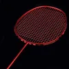 Rakiety badmintona Guangyu 6u 72G rakieta Pełna włókno węglowe amortyzowanie wstrząsów Stud Bat Training Entertainment Single Racquet 230927