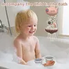 Baby Bath Toys Baby Bath Toys for Toddlers Bathtub Water Toys for Kids 4 Stacking Cups Boats Whale-Shaped Spoons Gift for Infants Boys Girls 230928