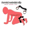 Bondage SM Scrotal Restraint Clip Scrotum Restraint Male Slave Punish Gear Props Adult Games Bondage Cock Ring Handcuff Sex Toys X0928